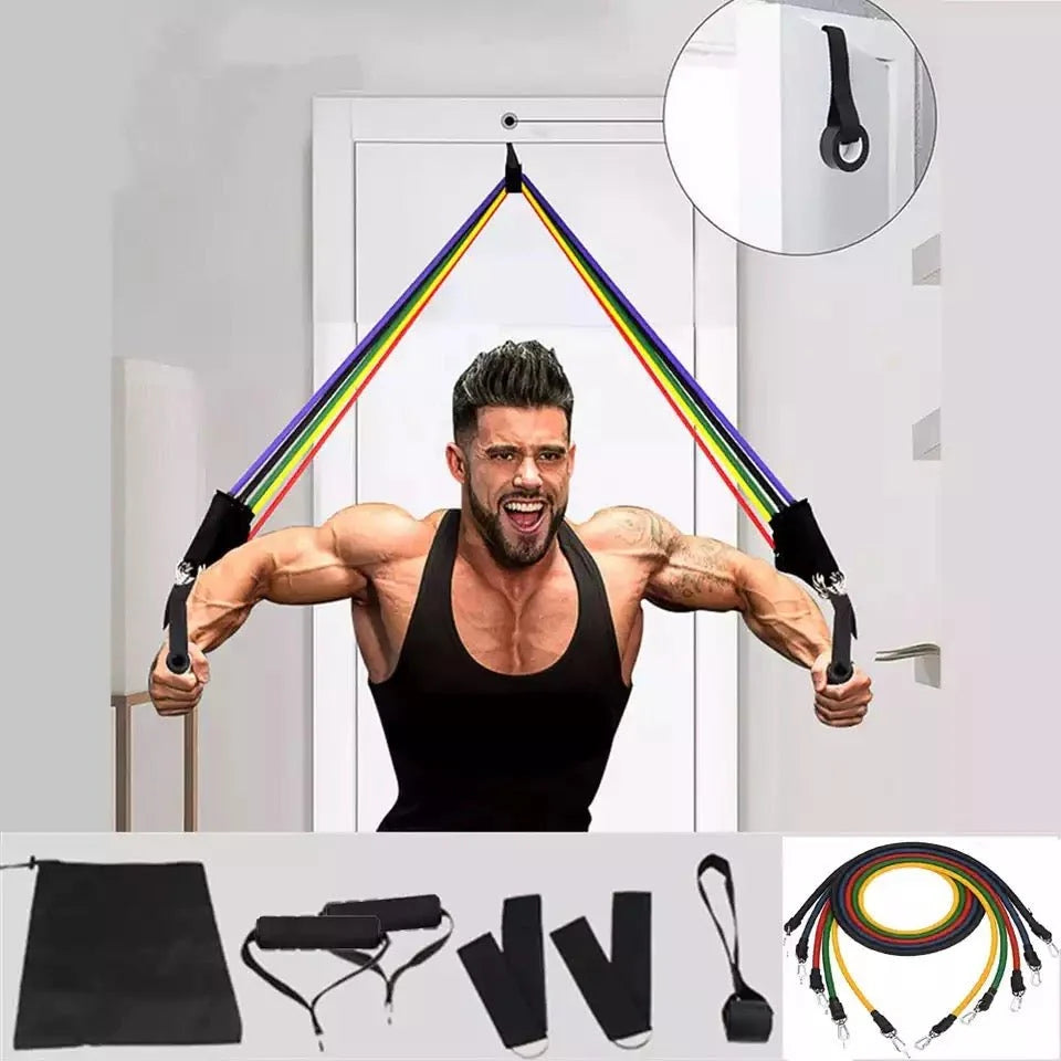 Resistance Bands Set – Full Body Workout & Home Fitness