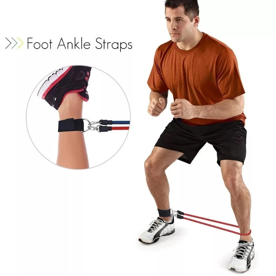 Resistance Bands Set – Full Body Workout & Home Fitness