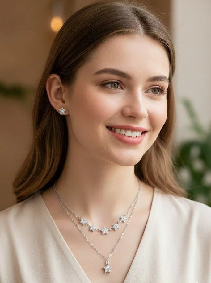 Celestial Star Layered Jewelry Set