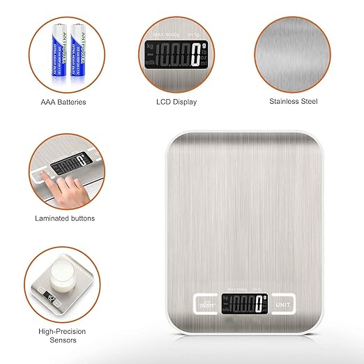Digital Kitchen Scale – High Precision Food Weighing Scale